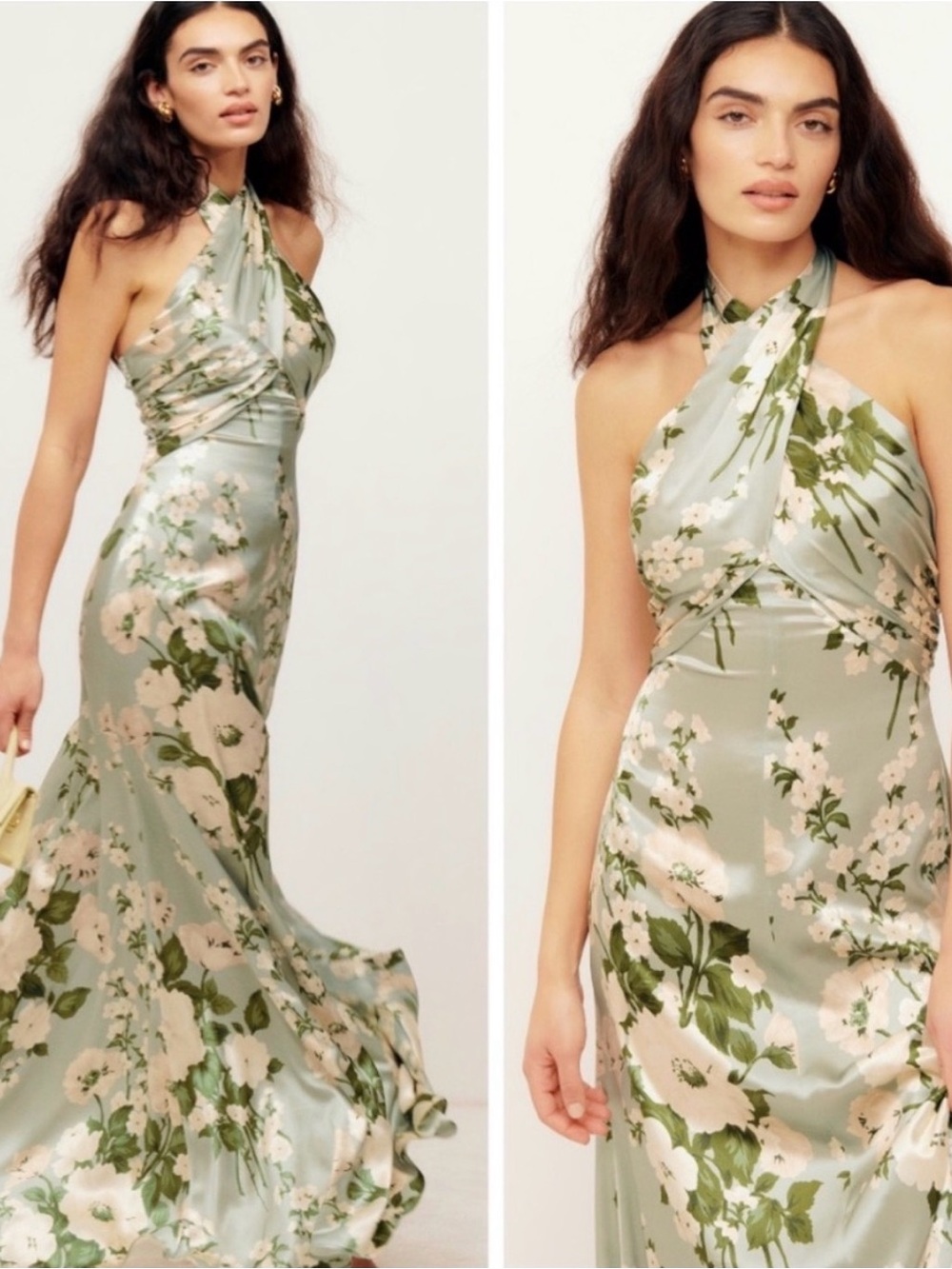 Reformation Veria silk dress